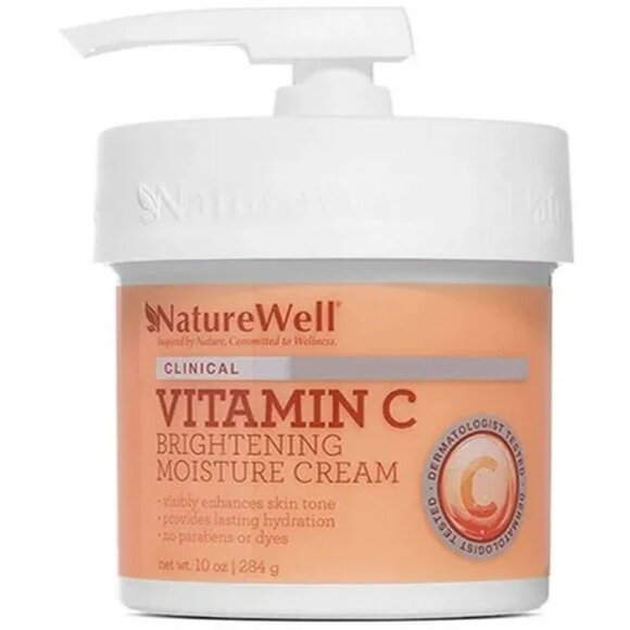 NatureWell Vitamin C Brightening Moisture Cream 10 oz. with Pump Sealed - Picture 1 of 2